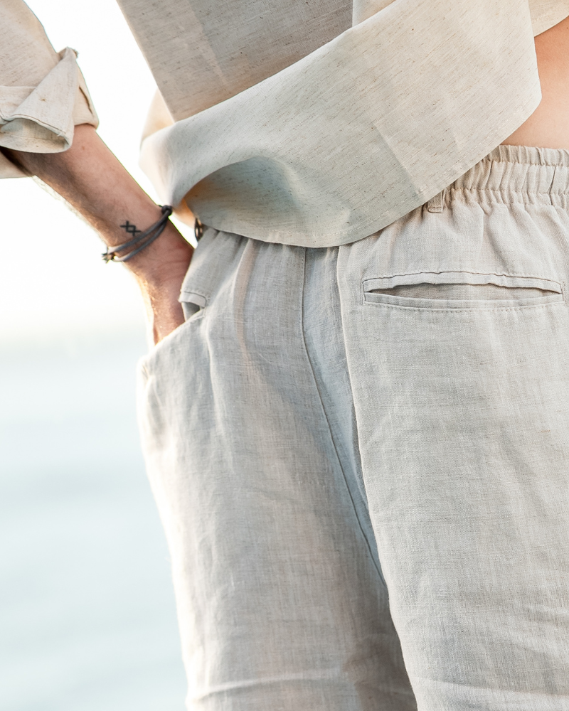 Casablanca - Pantaloncini di lino premium