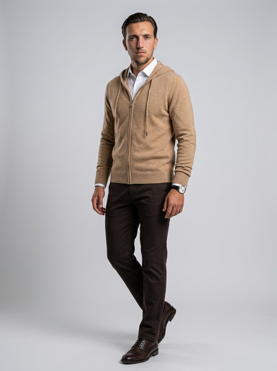 Milano - Felpa Zip in Cashmere