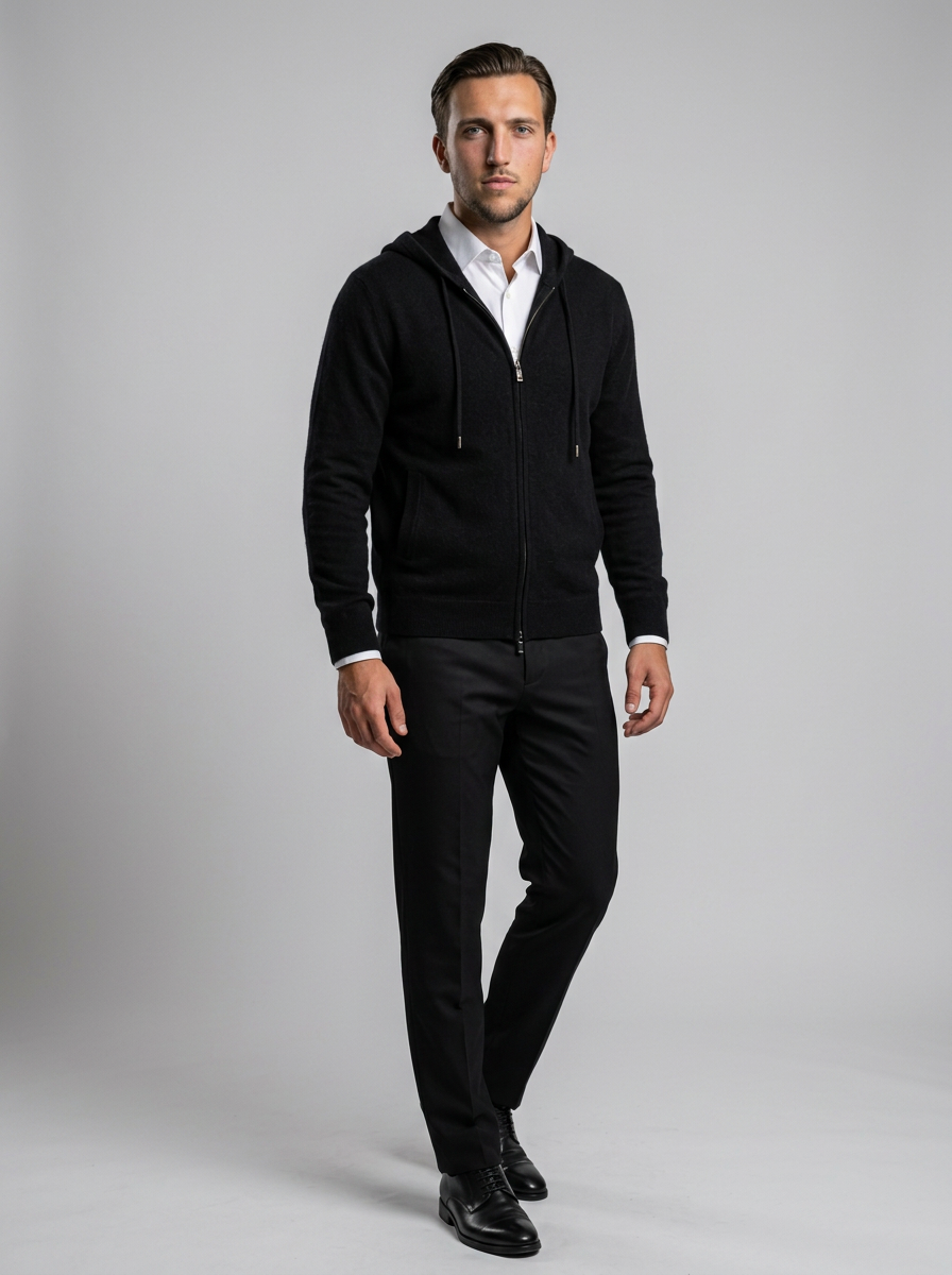 Milano - Felpa Zip in Cashmere