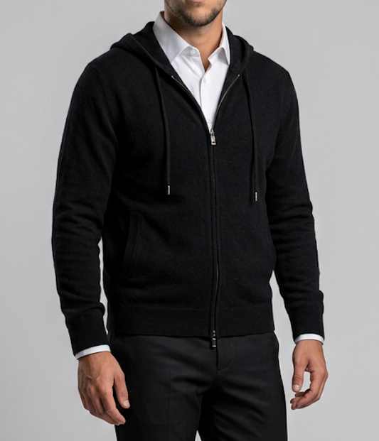 Milano - Felpa Zip in Cashmere